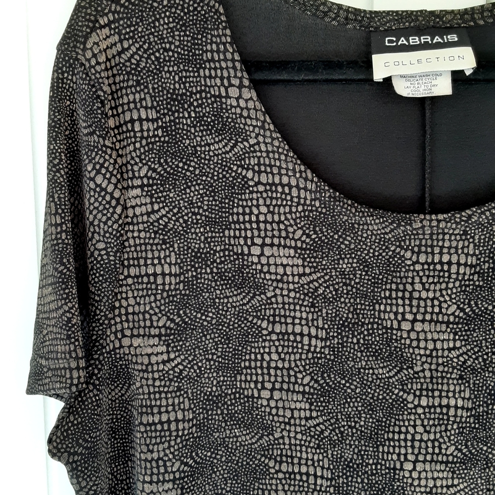 Cabrais Collection Stretch Dress, Size L - Picture 3 of 6